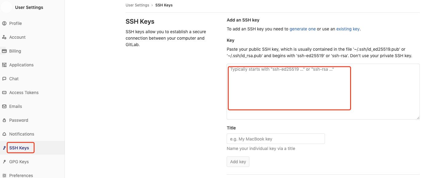 gitlab添加 SSH Keys_User_02