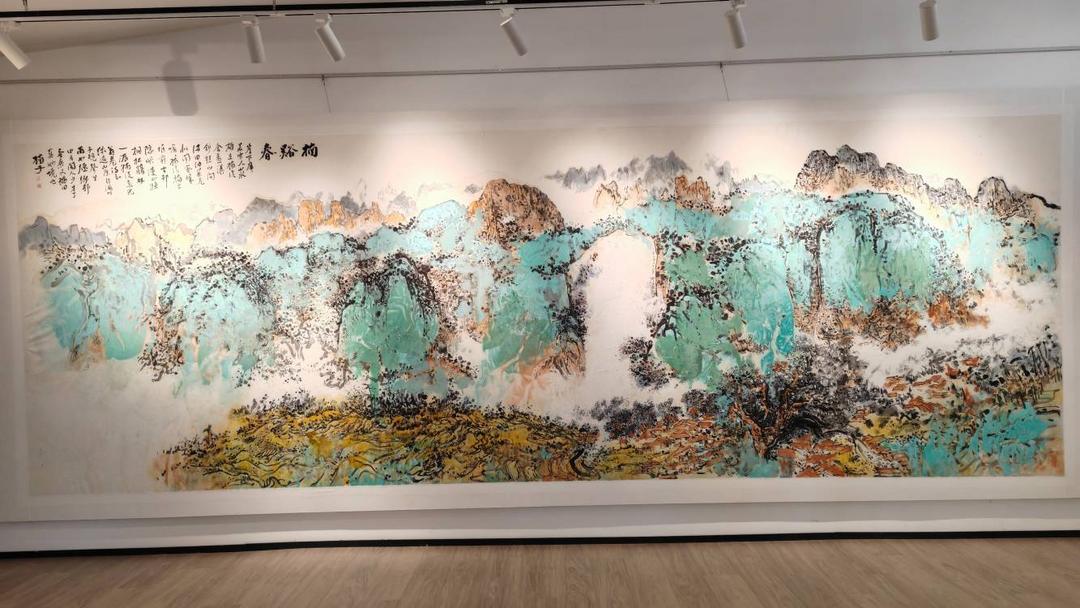 名家汇聚鹿城！周楠子青绿山水画展开幕盛况空前_传统文化_12