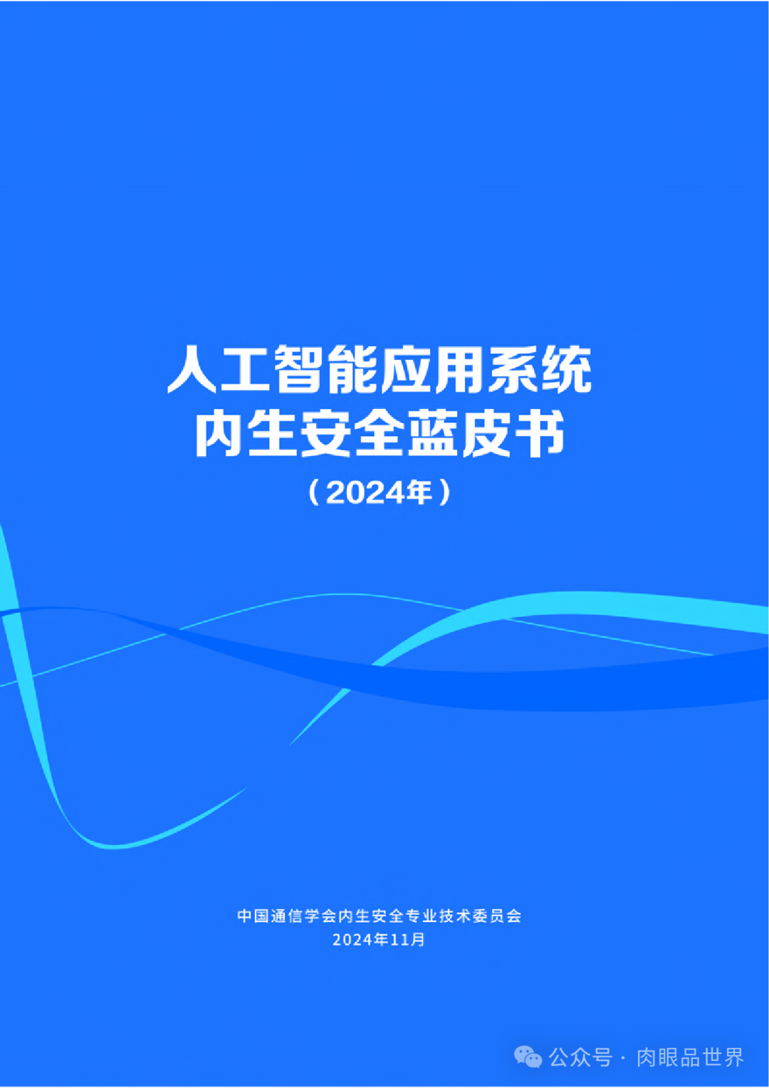 2024中国通信学会内生安全专业技术会员会：人工智能应用系统内生安全蓝皮书(附下载)..._架构师