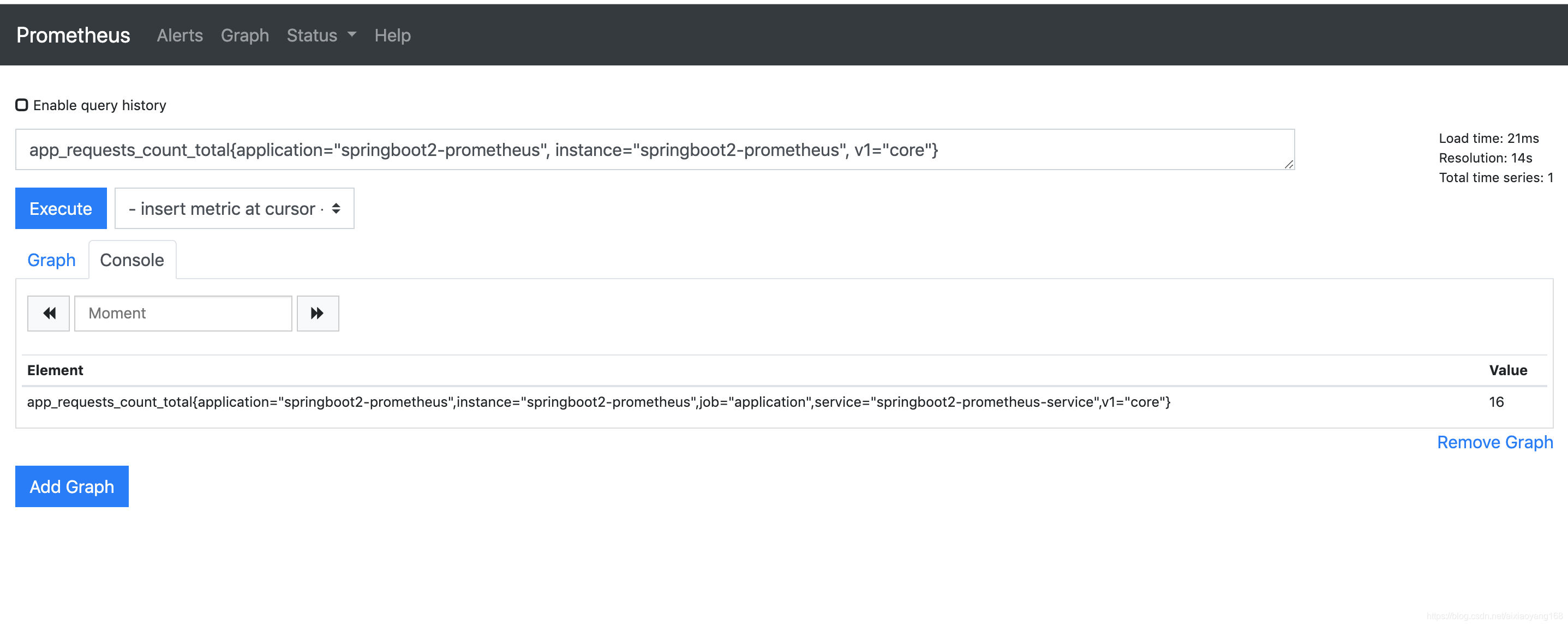 Spring Boot 集成 micrometer prometheus 代码示例： 监控某几个 API 请求次数和所有 API 请求次数、监控实时在线人数_prometheus_11