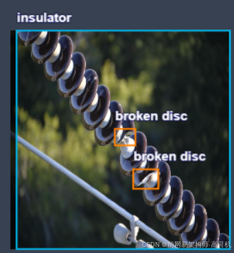 绝缘子缺陷识别数据集2，92.5%的正确识别率，对1598张图片进行yolo，coco json， pasical voc xml格式标注，可识别光盘损坏，绝缘子，污闪_xml_03