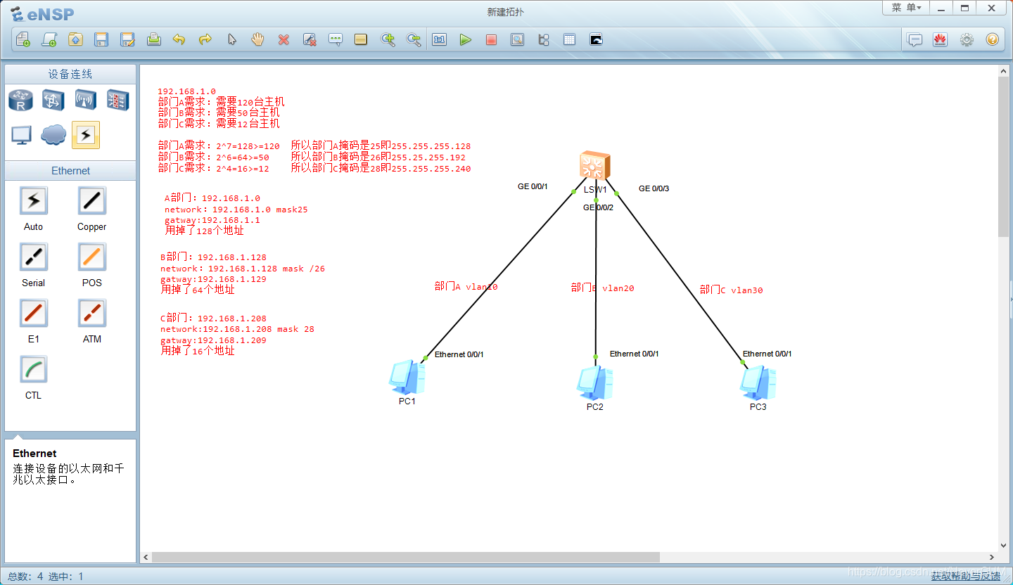 ensp 交换机 ospf_IP