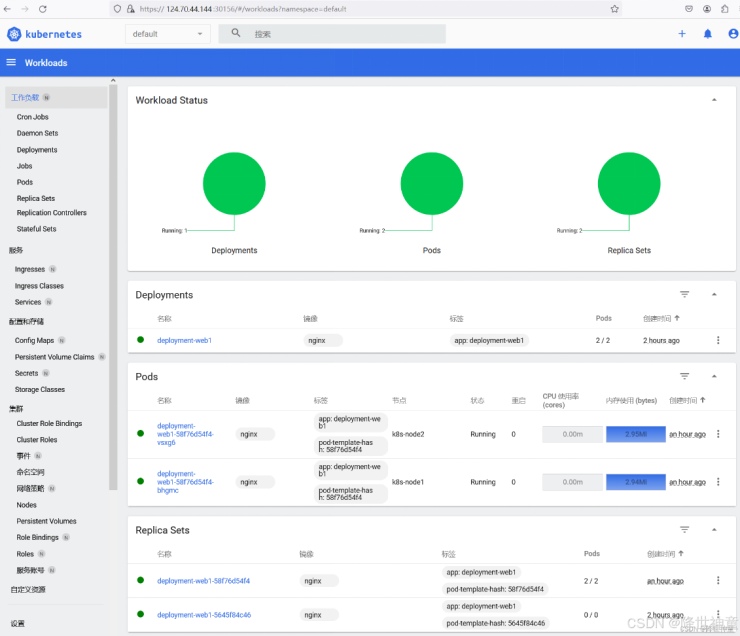 使用 Flexus 云服务器 X 实例部署 Kubernetes 图形化管理平台_微服务_04