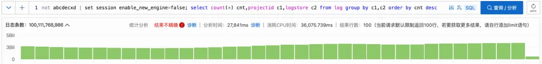 日志服务 SQL 引擎全新升级_性能提升_17