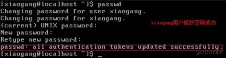 linux中普通用户修改密码出现（passwd：Authentication token 