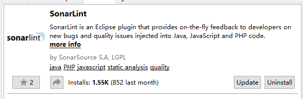 java sonar代码规范文档 sonar 代码质量_eclipse_05