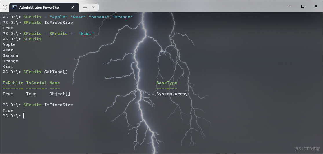 【Powershell】在 PowerShell 数组中添加和删除项_error_06