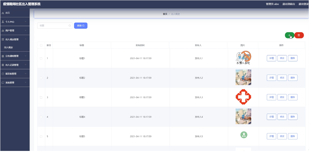 基于SSM的社区出入管理系统的设计与实现_管理系统_02