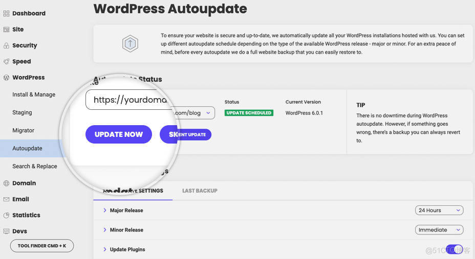 SiteGround如何设置WordPress网站自动更新_WordPress_04