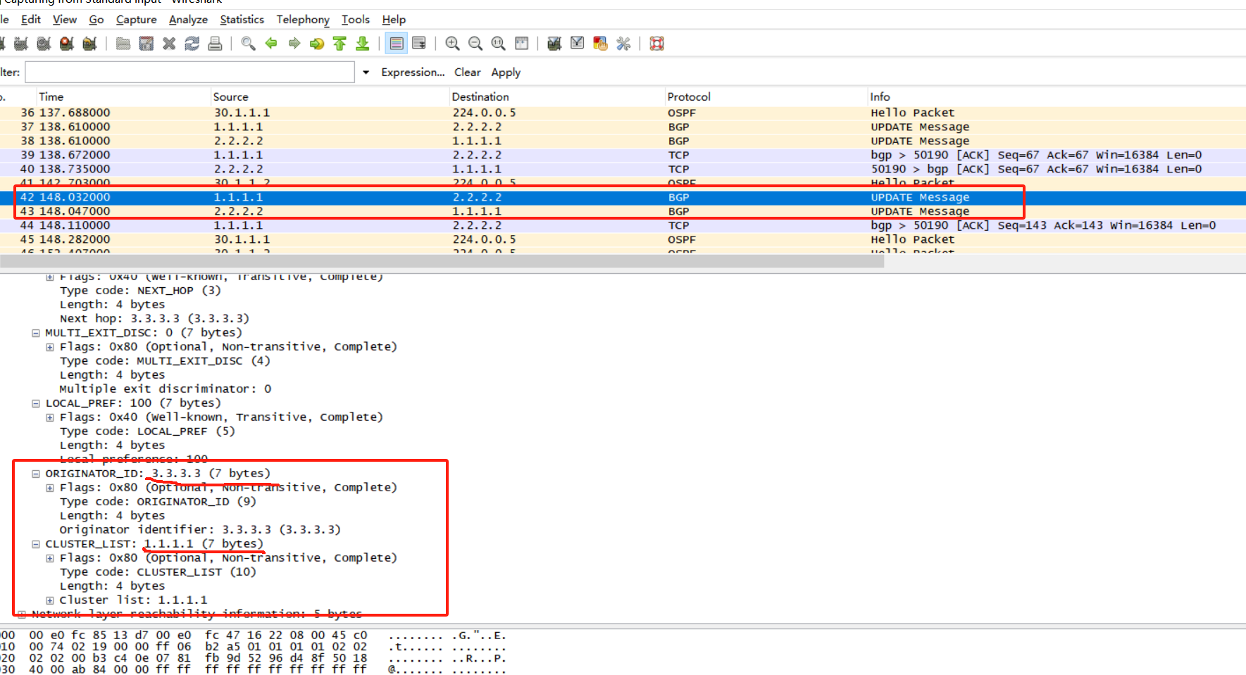 三十三、配置 BGP 备份 RR 实验组网_R3_03