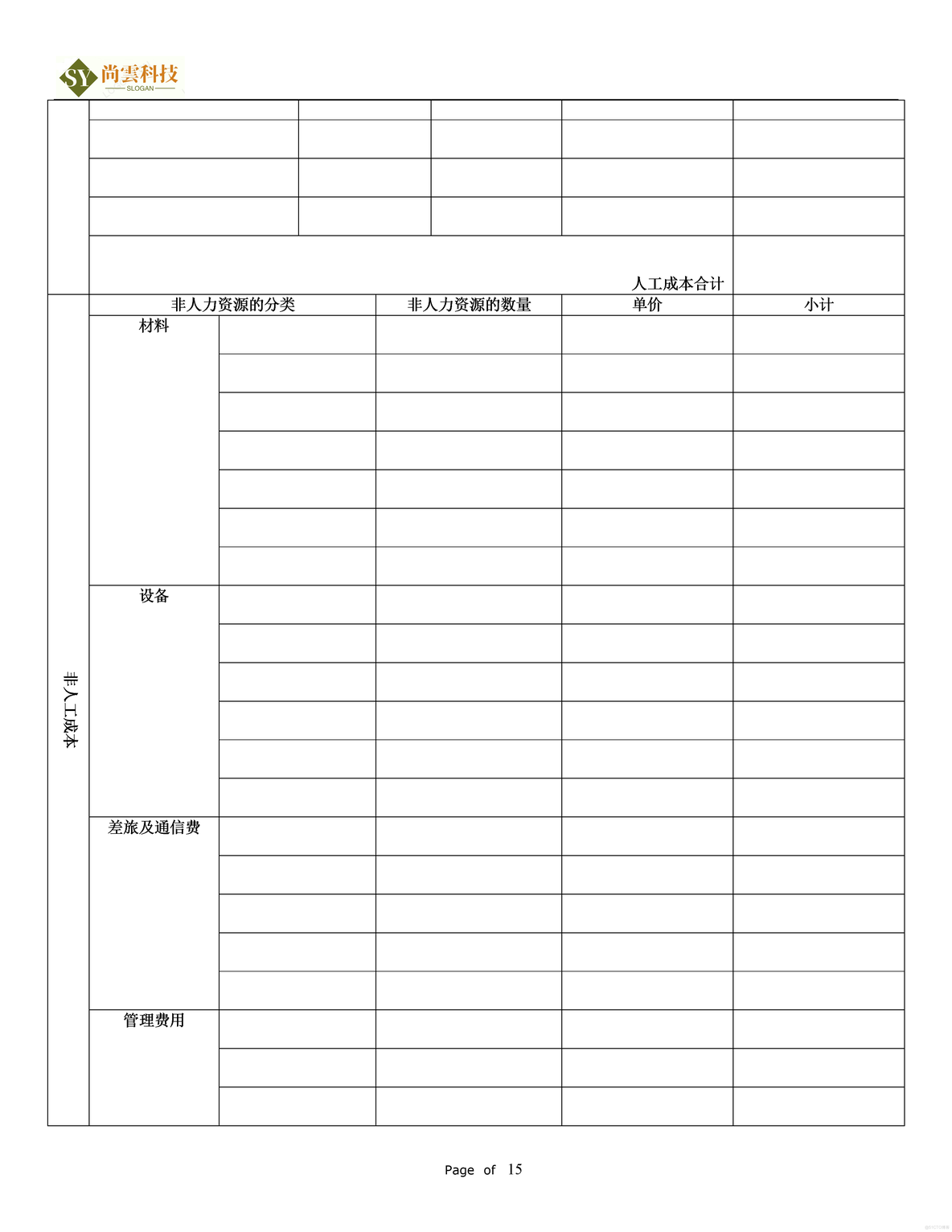 软件项目需求建议书（RFP）_软件项目全套文档资料_15