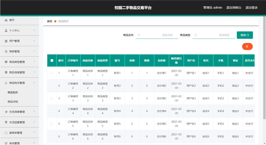 基于SSM的校园二手物品交易平台_校园二手物品交易平台_03