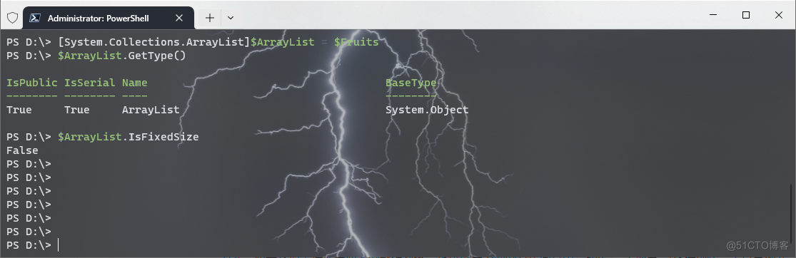 【Powershell】在 PowerShell 数组中添加和删除项_error_03