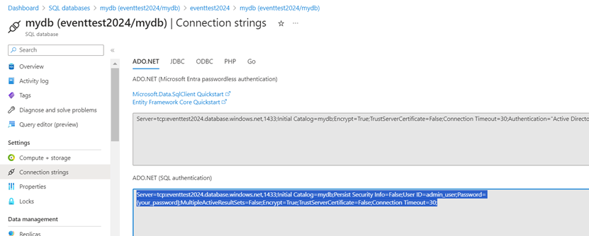 Eventgrid+Function实现event driven架构 - 数据库以及function code_sql_05