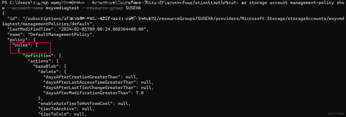 解决terraform部署storage account management policy问题_Terraform_02