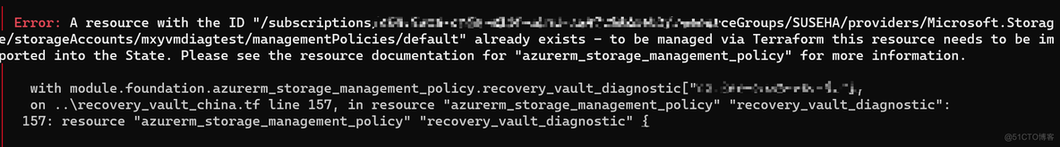 解决terraform部署storage account management policy问题_Azure