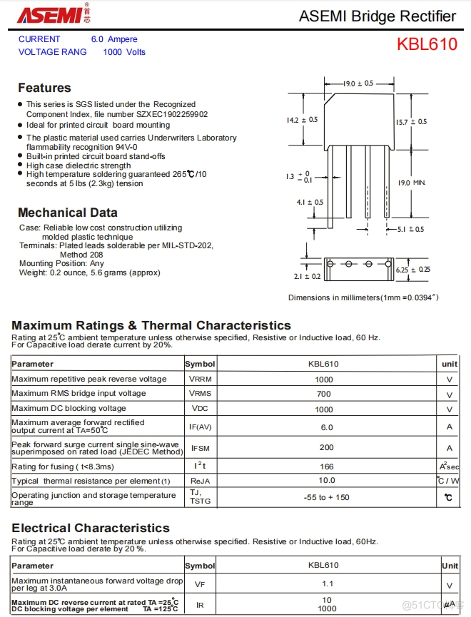 KBL610-ASEMI开关电源专用KBL610_整流桥_02