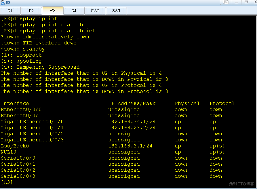 华为路由远程 OSPF及RIP路由重分发_ssh_08