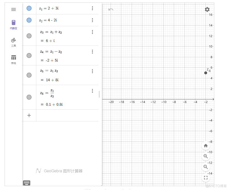 Geogebra | 复数计算的工具化_好用_02