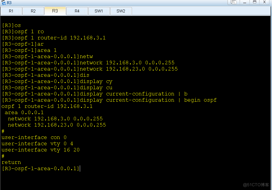 华为路由远程 OSPF及RIP路由重分发_osfp_26