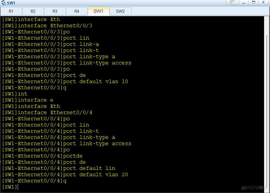 华为路由远程 OSPF及RIP路由重分发_ssh_17