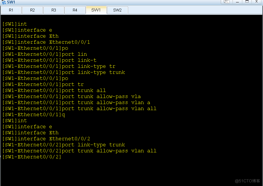 华为路由远程 OSPF及RIP路由重分发_ssh_14