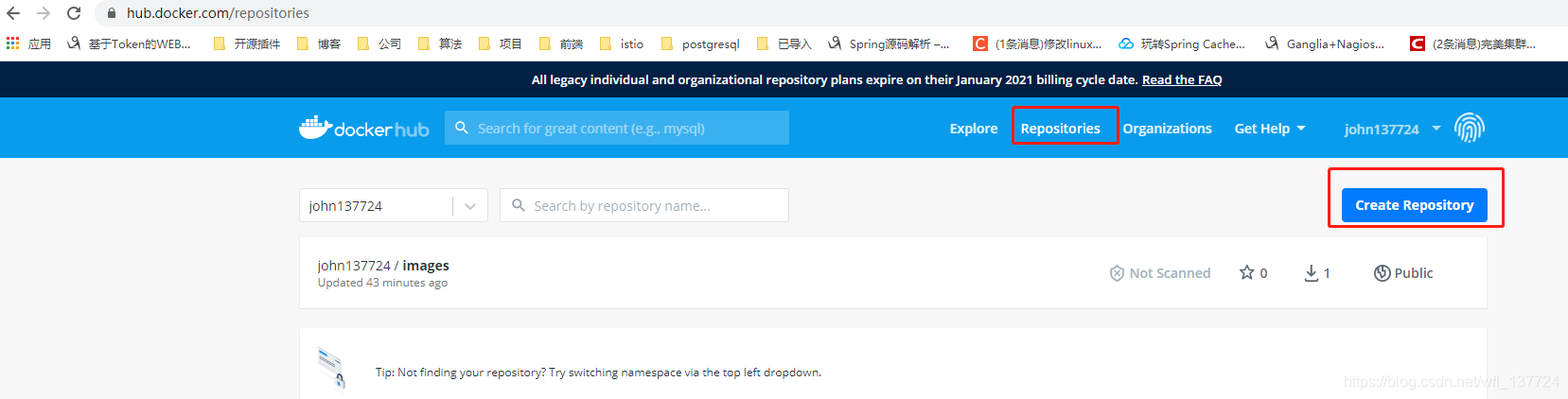 docker查看本地的私有仓库 docker search 私有仓库_centos_06