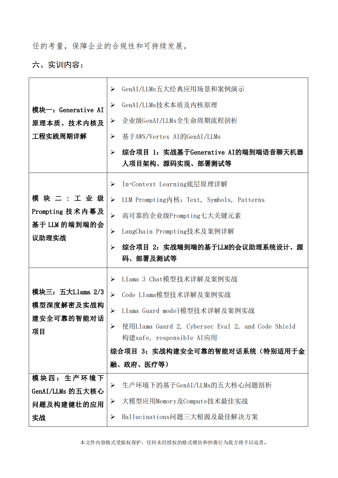 关于举办《企业级生成式人工智能LLM大模型技术、算法及案例实战》线上高级研修讲座的通知,关于举办《企业级生成式人工智能LLM大模型技术、算法及案例实战》线上高级研修讲座的通知_大模型_05,第5张