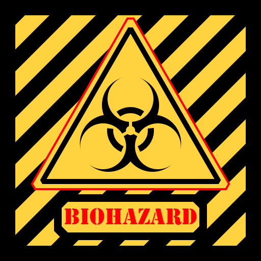 【Canvas与艺术】绘制方形斜纹生化危险Biohazard标志_canvas biohazard