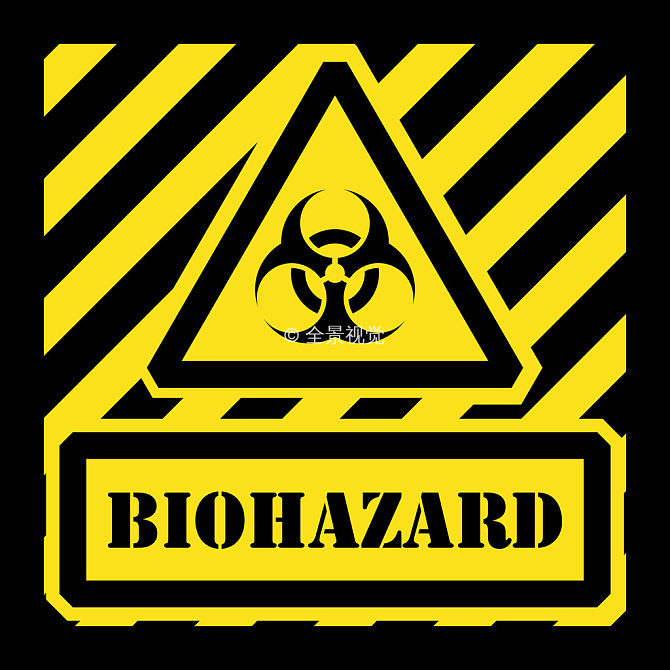 【Canvas与艺术】绘制方形斜纹生化危险Biohazard标志_canvas biohazard_02