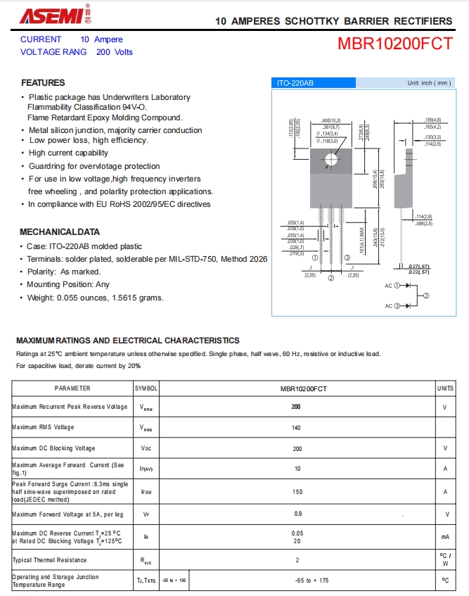 MBR10200FCT-ASEMI驱动器专用MBR10200FCT_二极管_02