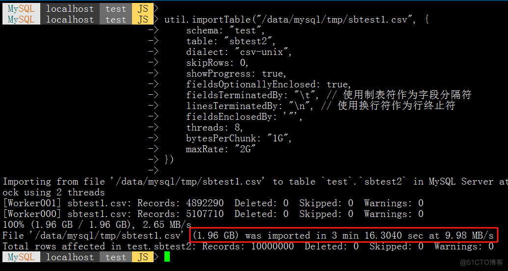 LOAD DATA INFILE增加“涡轮增压”，使加载数据文件 (CSV) 变得更快_MySQL