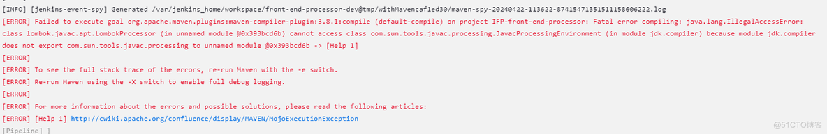 jenkins构建失败：[ERROR] Failed to execute goal org.apache.maven.plugins:maven-compiler-plugins:3.8.1:_jenkins