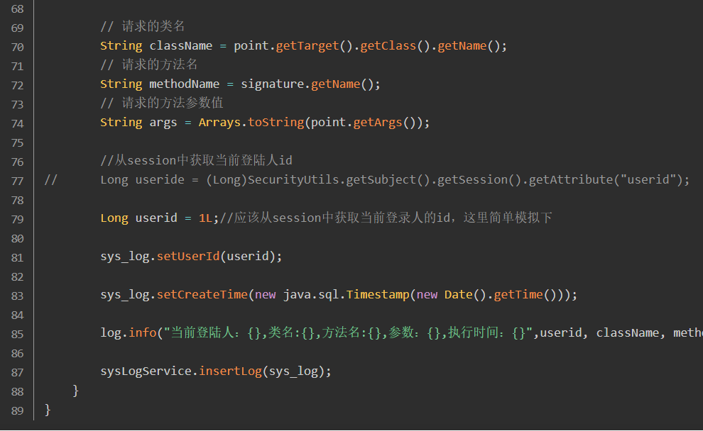 Spring boot学习：实现AOP记录操作日志_java_11