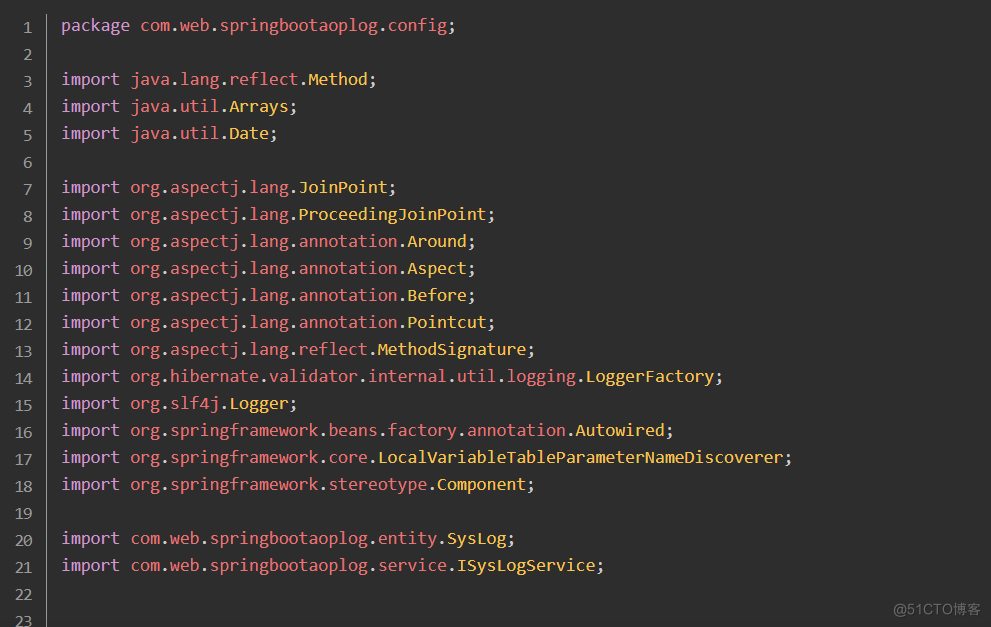 Spring boot学习：实现AOP记录操作日志_java_08