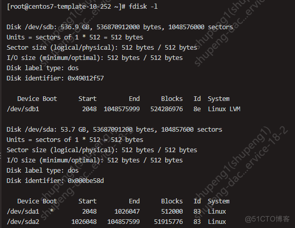 恢复 fdisk /dev/sdb 命令_数据