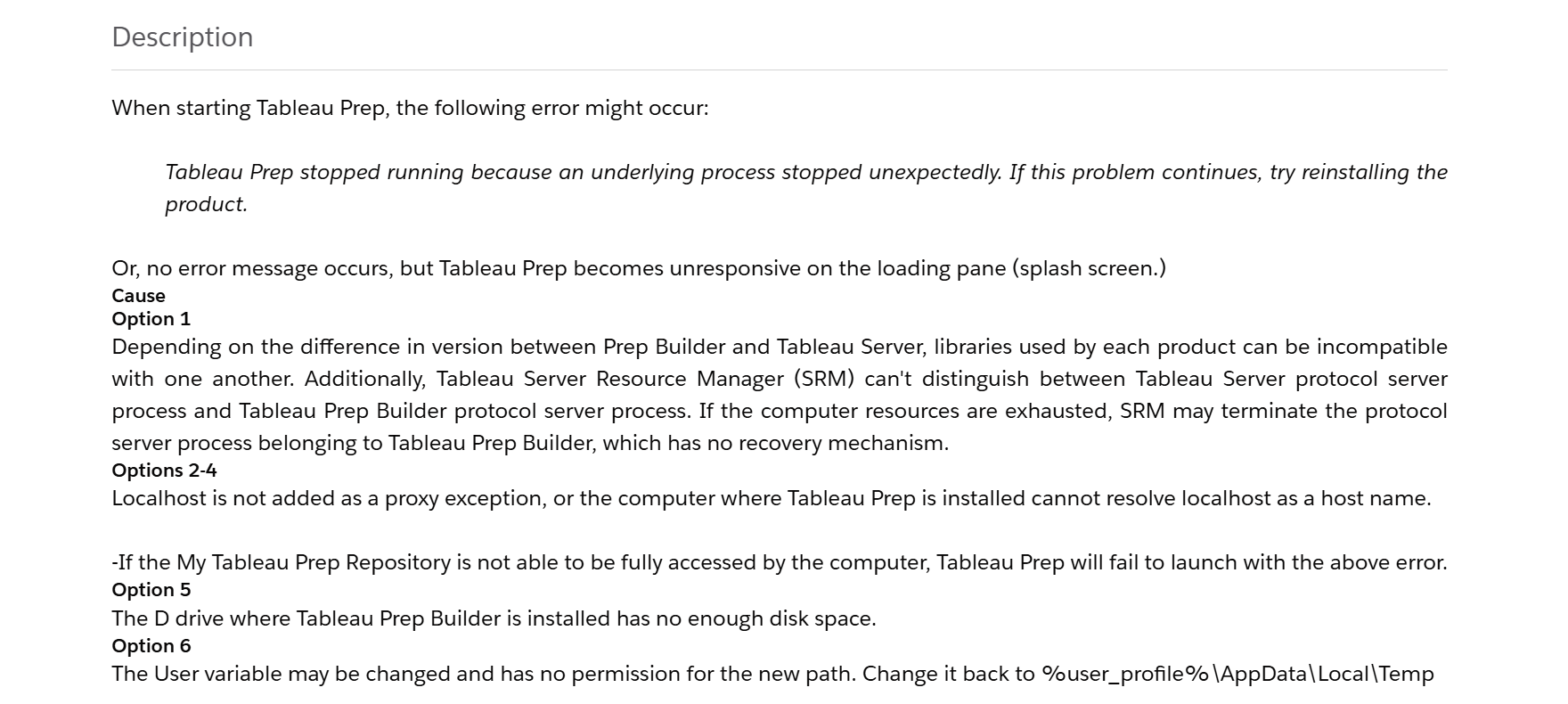 安装tableau prepbuilder后打不开，显示报错，在tableau官网看到了关于这个问题的故障排除，但我看不太懂，求求大神们帮帮忙解读一下解决措施_tableau prepbuilder_02