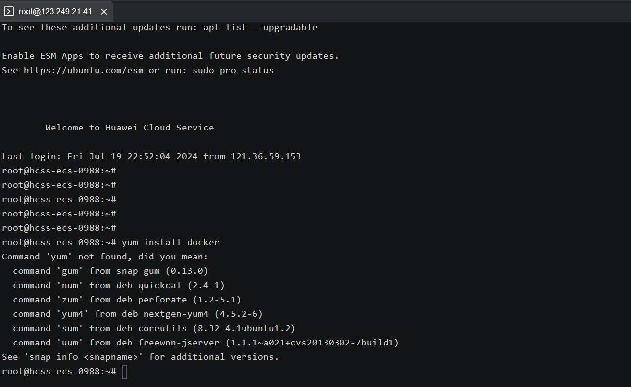 ubuntu和 Cloud EulerOS 2.0 上安装docker_Docker