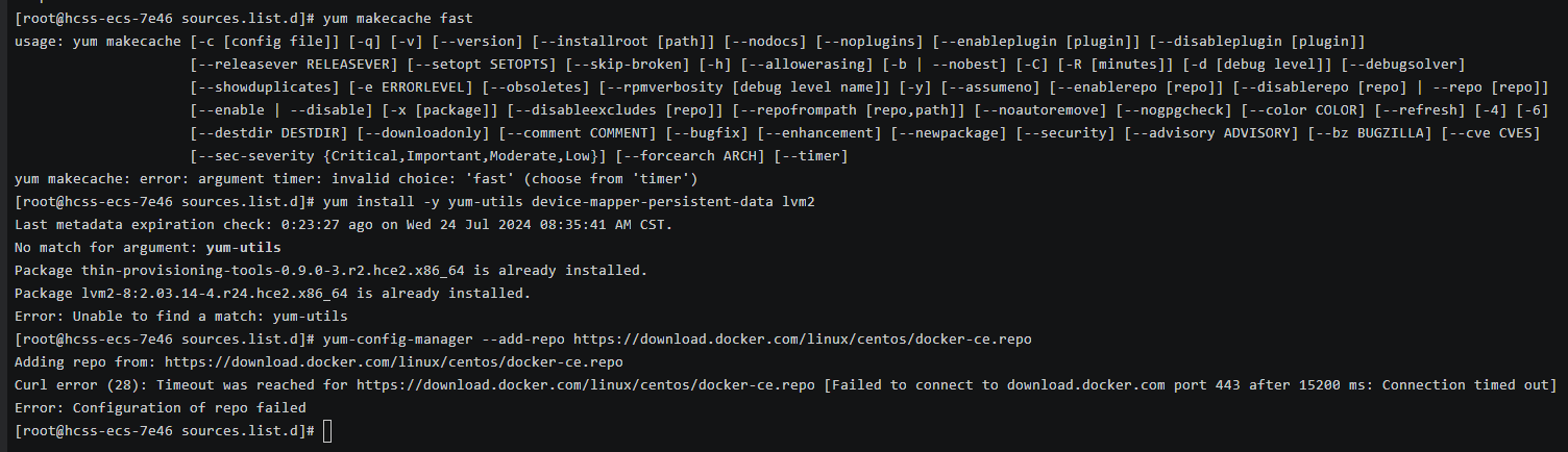 ubuntu和 Cloud EulerOS 2.0 上安装docker_Docker_07