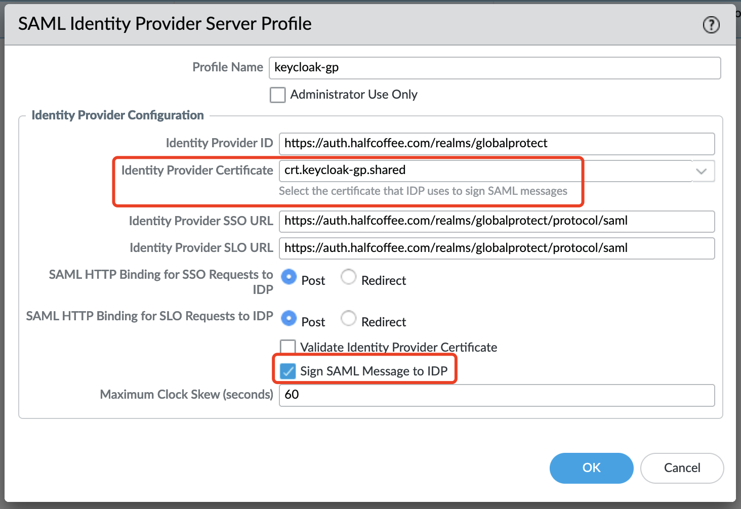 GlobalProtect 对接 SMAL 认证报 Authentication Failed_Keycloak_06