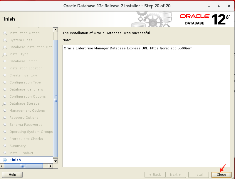 oracle 12c  云数据库安装 单机 图形化_oracle12c_26