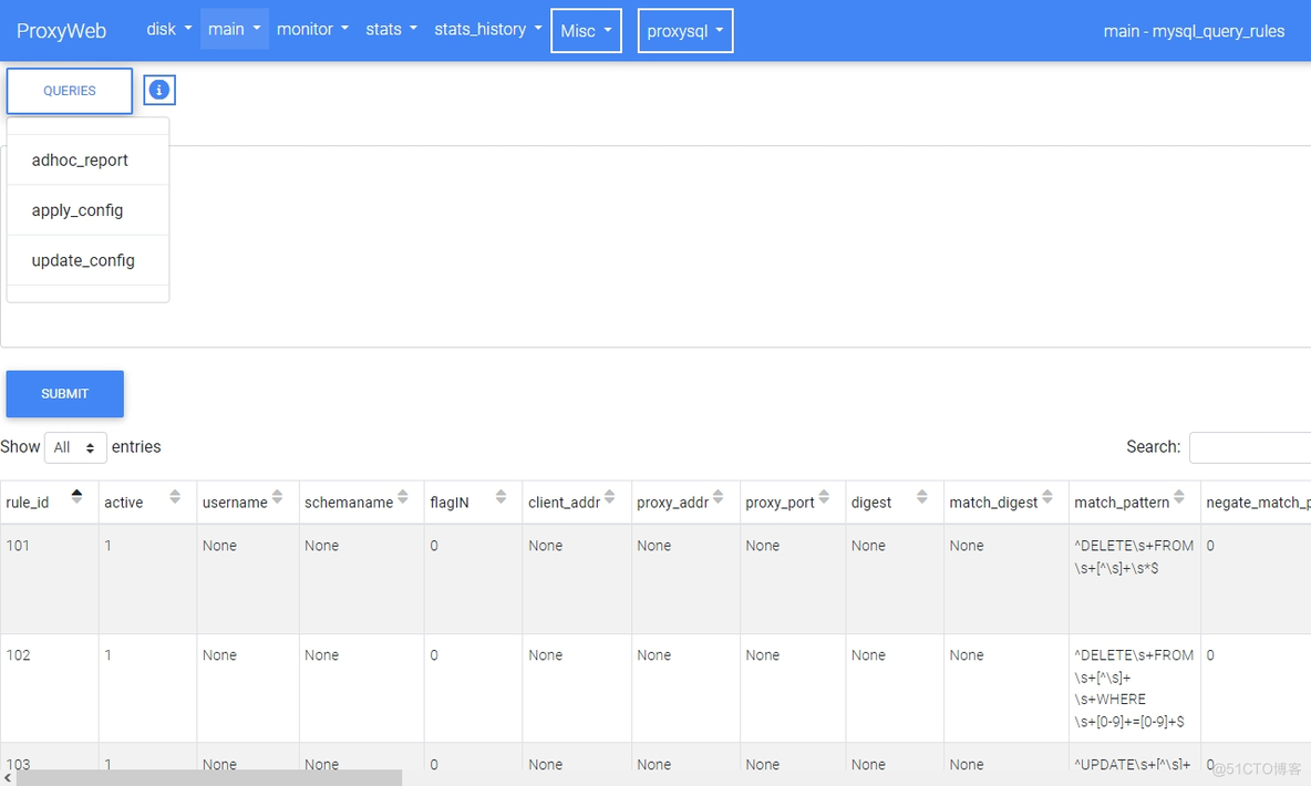 ProxyWeb 是 ProxySQL 的图形可视化平台_图形化_02