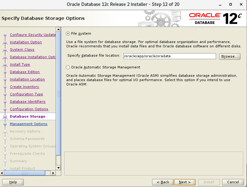 oracle 12c  云数据库安装 单机 图形化_云数据库_14