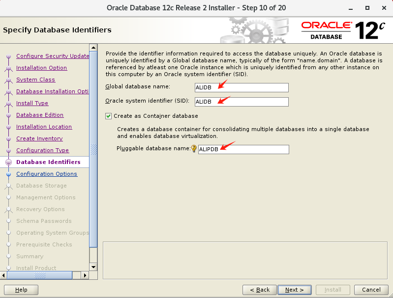 oracle 12c  云数据库安装 单机 图形化_oracle12c_11