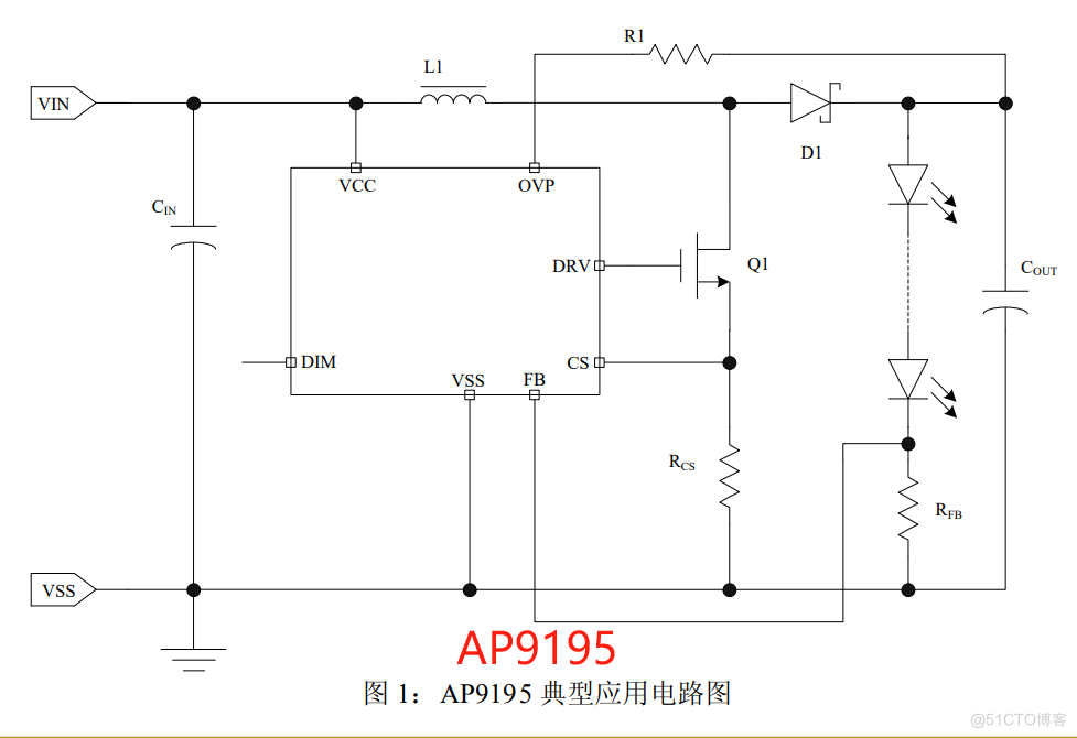 世微 AP9195 7-24V 大功率升压恒流驱动芯片 LED照明与控制器方案_高精度