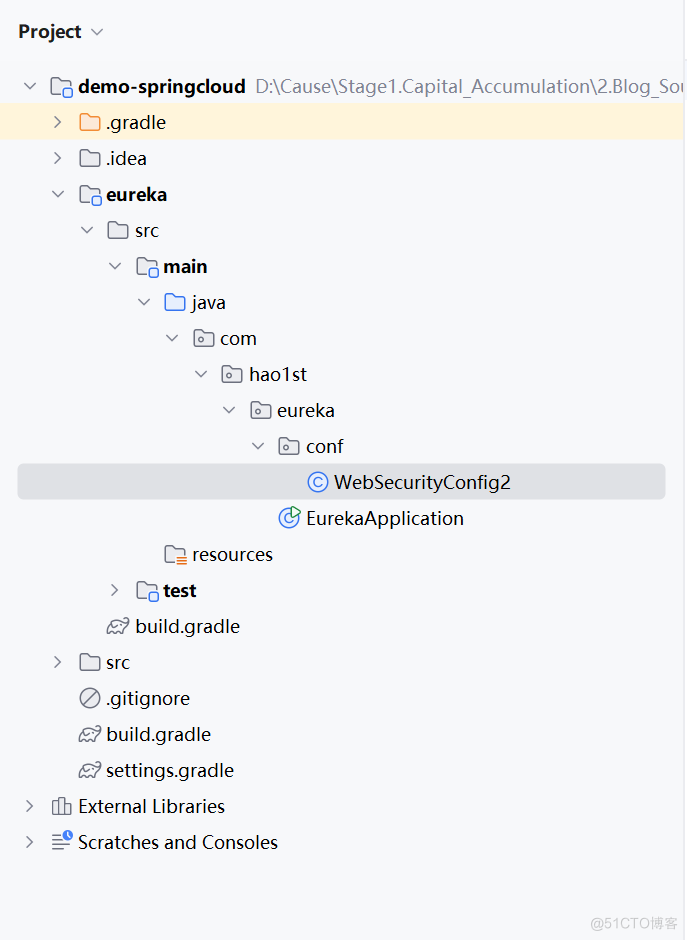 Spring Cloud 5.1: 将多工程整合成多模块工程-Eureka注册中心_spring cloud_08