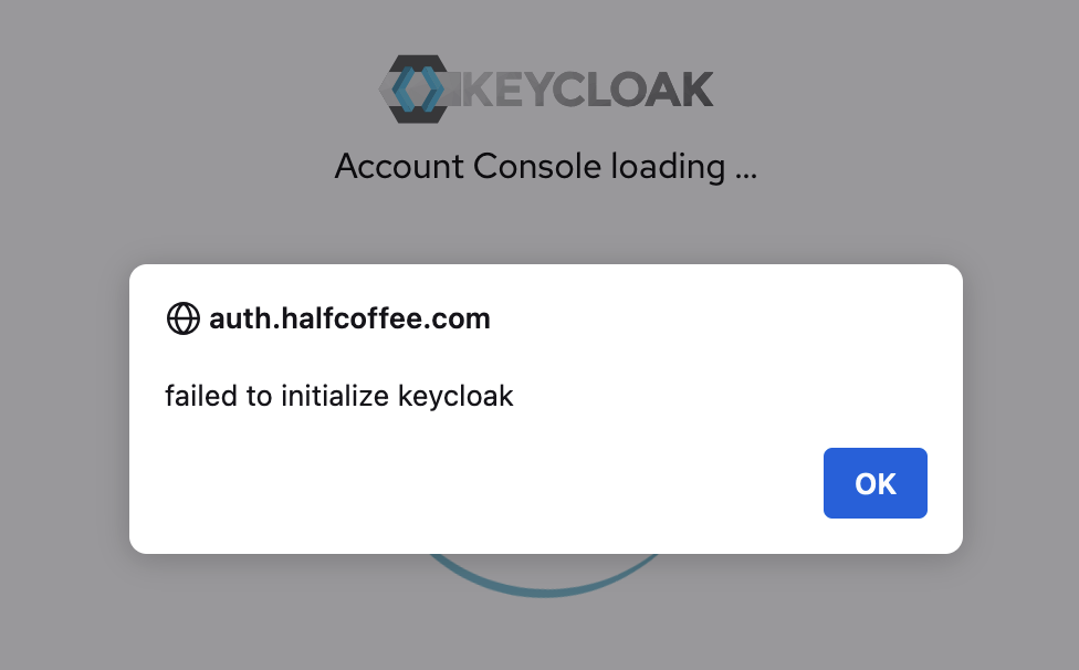 Keycloak 报 failed to initialize keycloak_Web