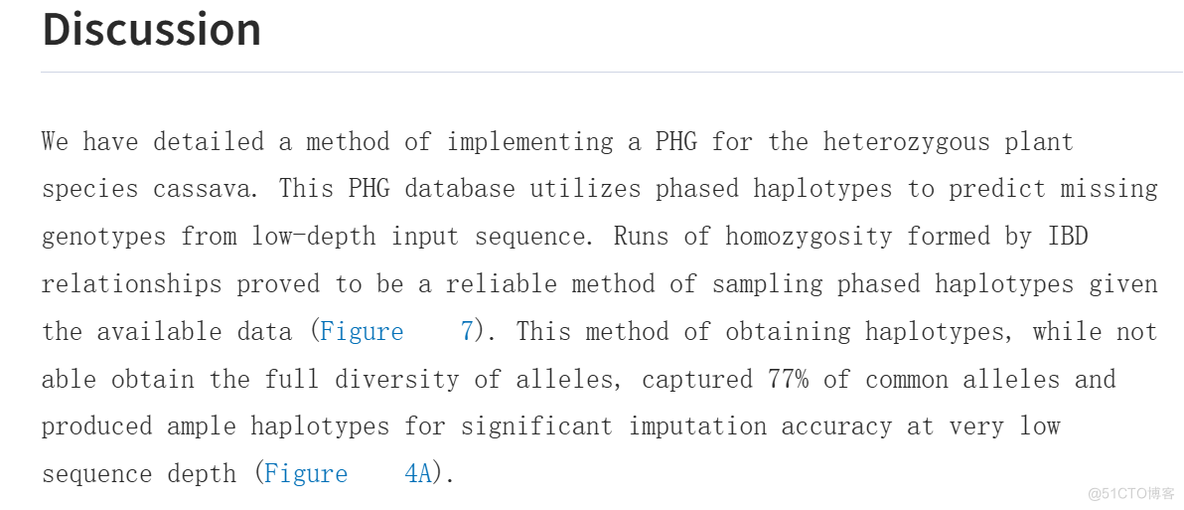 文献解读- Genome-wide imputation using the practical haplotype graph in the heterozygous crop cassava_农业_06