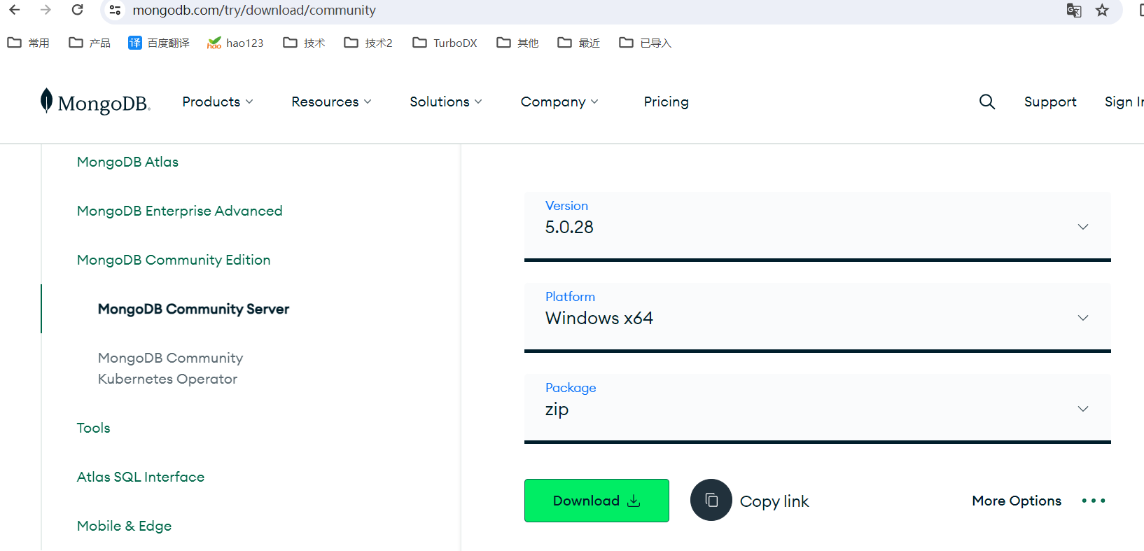 windows 安装 mongodb zip版本_mongodb