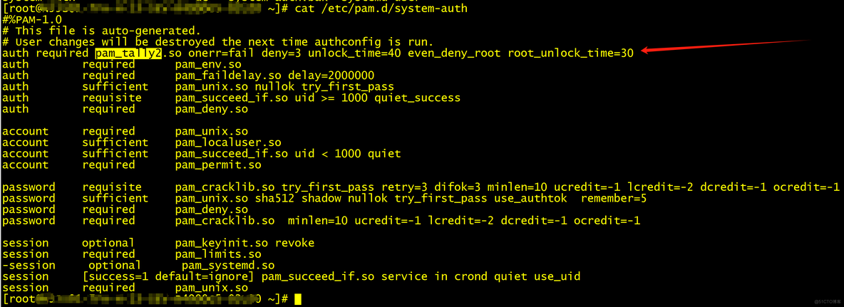 多次登录失败用户被锁定及使用Pam_Tally2解锁 _pam_tally工具_03